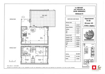 Appartement - 92 m² - 4 pièces