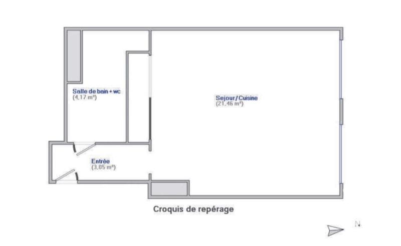 Appartement - 29 m² - 1 pièce
