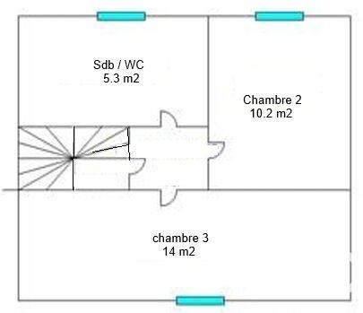 Maison - 98 m² - 4 pièces