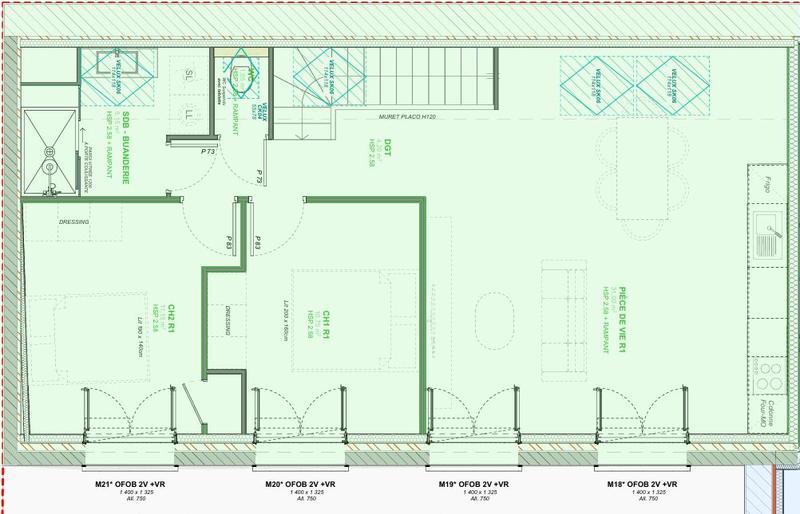 Loft - 67 m² - 3 pièces