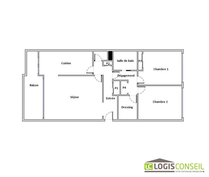 Appartement - 67 m² - 3 pièces