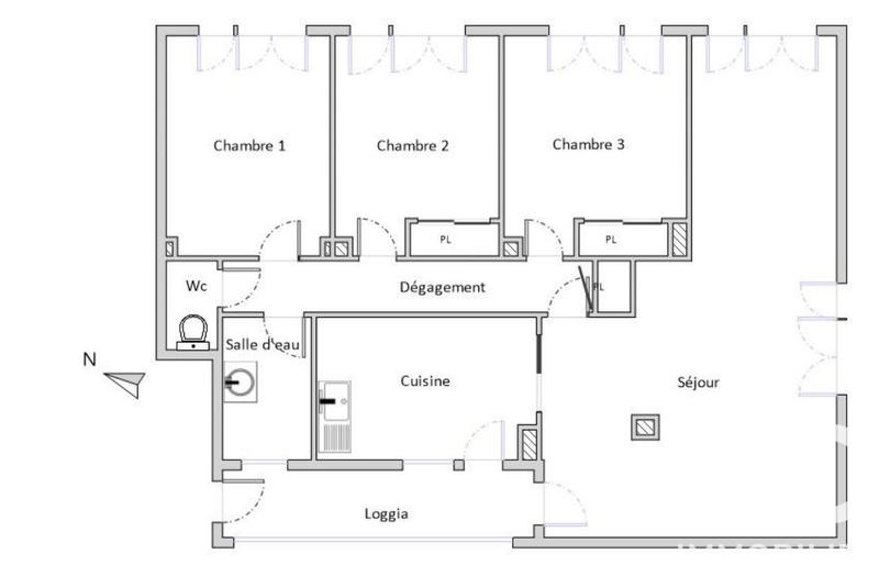Appartement - 92 m² - 5 pièces