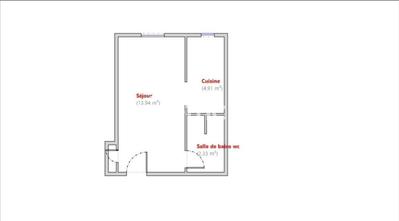 Studio - 21 m² - 1 pièce