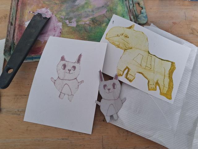 Atelier découverte pour enfants : Gravure et estampes par Karianne B