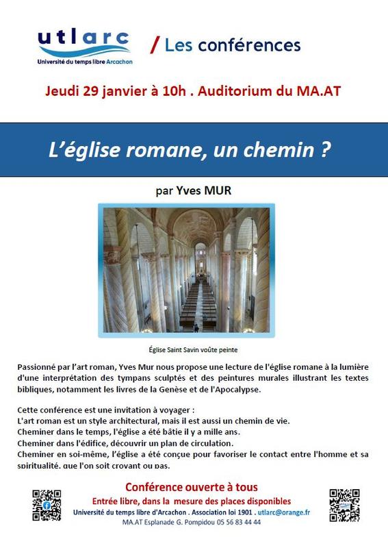 Conférence : "L'église romane, un chemin ?" par Yves Mur