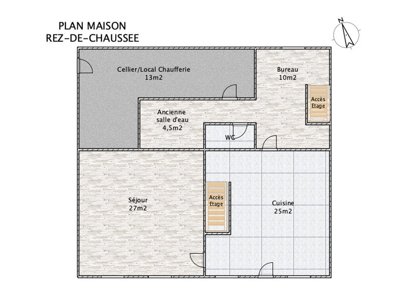 Longère - 125 m² - 5 pièces