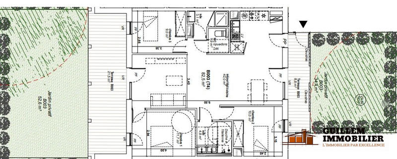 Appartement - 83 m² - 4 pièces