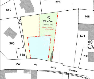 Terrain - 502 m²