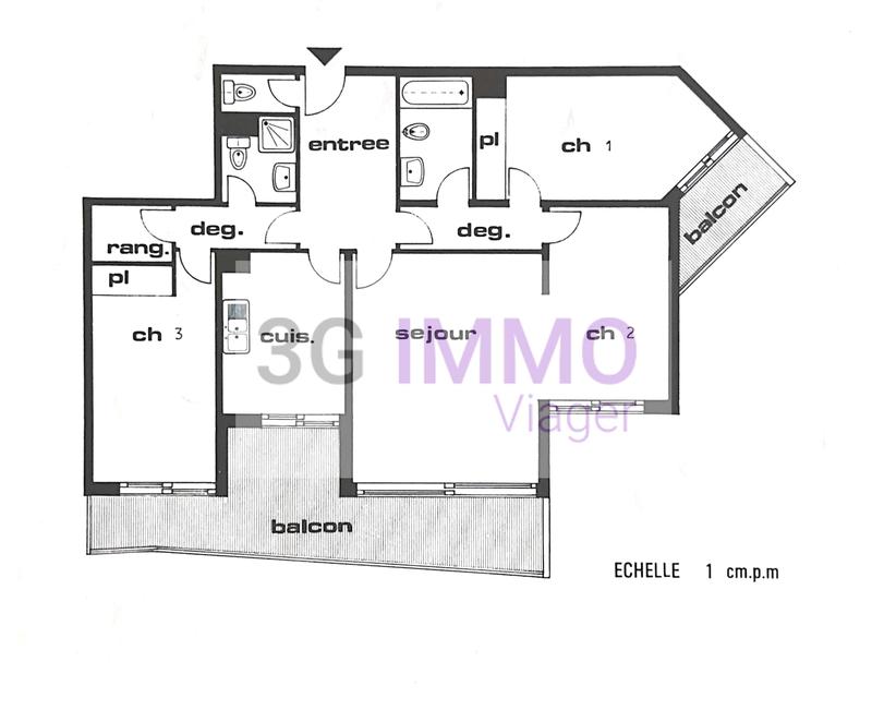 Viager - Appartement - 91 m² - 4 pièces