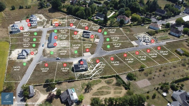 Terrain de lotissements - 530 m²