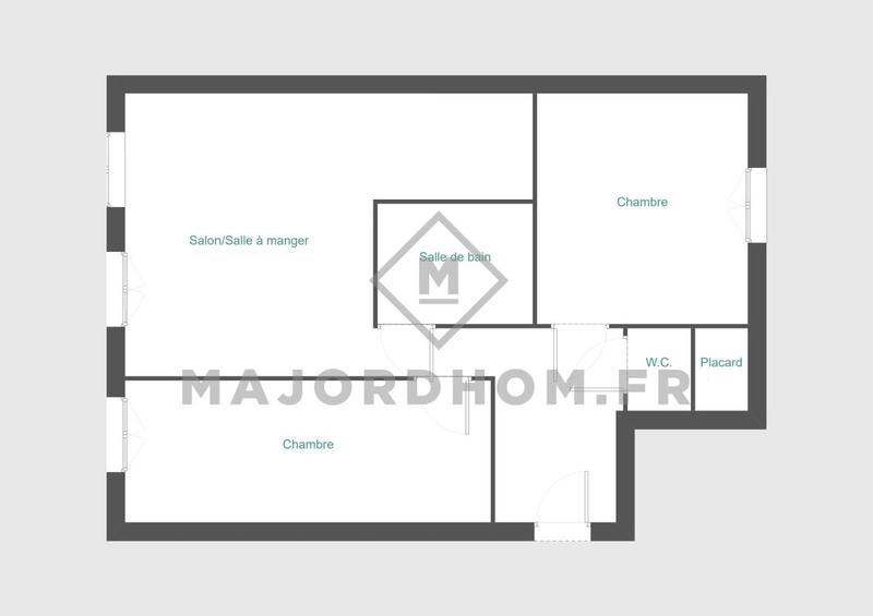 Appartement - 47 m² - 3 pièces