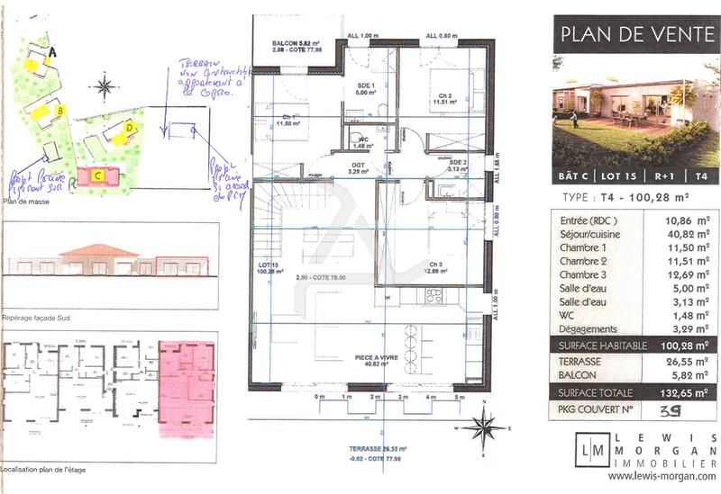 Appartement - 100 m² - 4 pièces