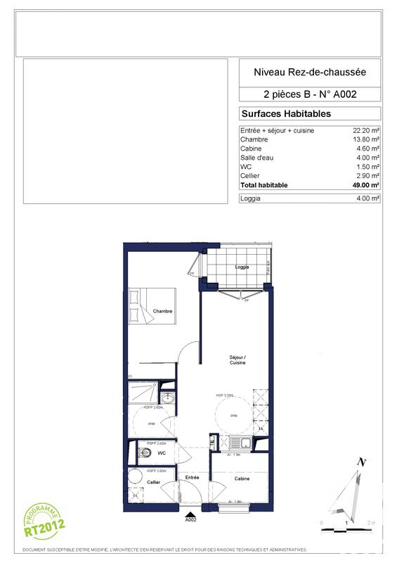 Appartement - 49 m² - 3 pièces