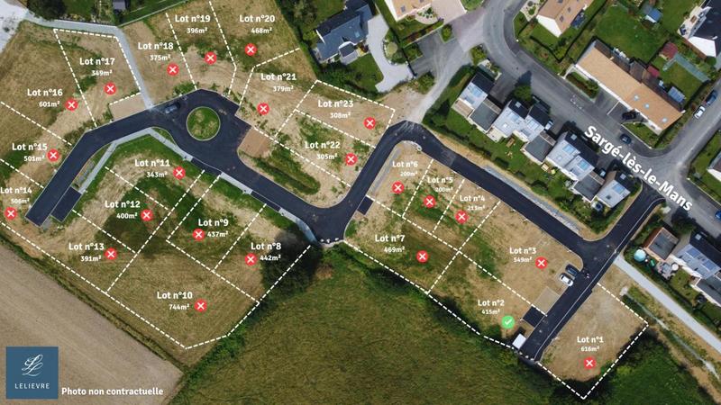 Terrain de lotissements - 418 m²