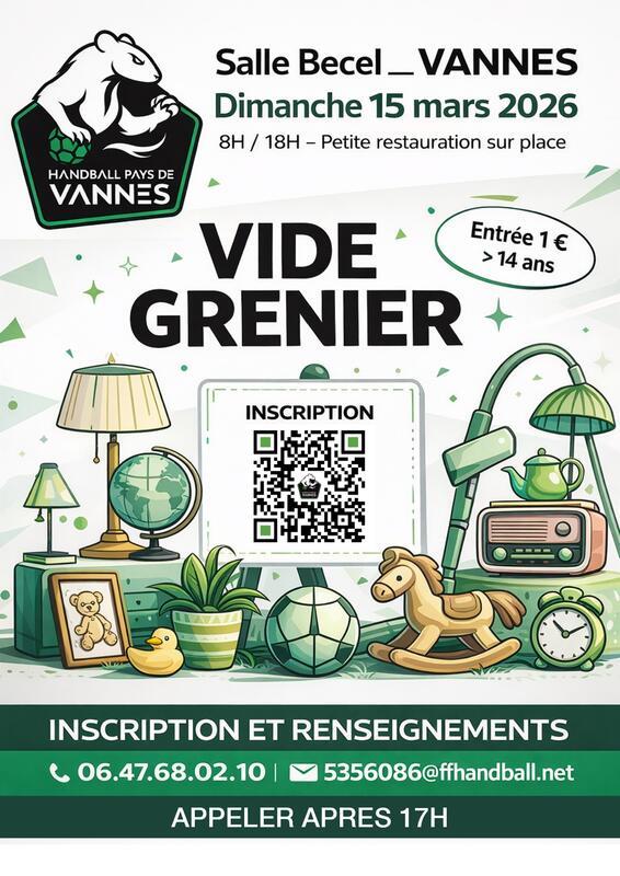 Vide grenier du handball pays de vannes