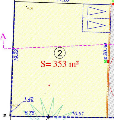 Terrain - 353 m²