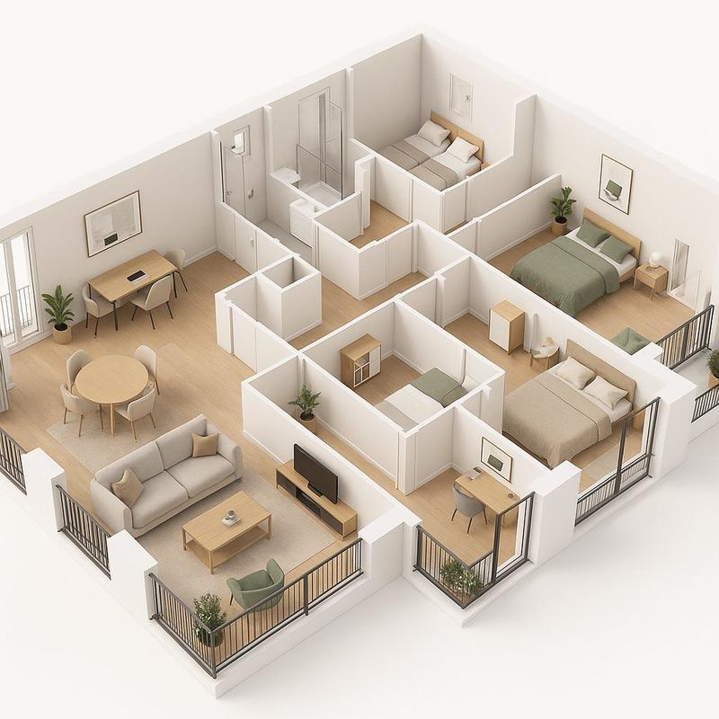 Appartement - 147 m² - 5 pièces