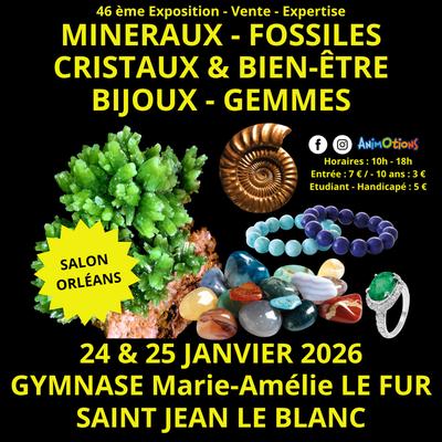 46ème salon minéraux fossiles, gemmes et bien-être et bijoux de créateurs