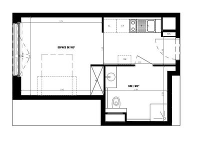 Studio - 27 m² - 1 pièce