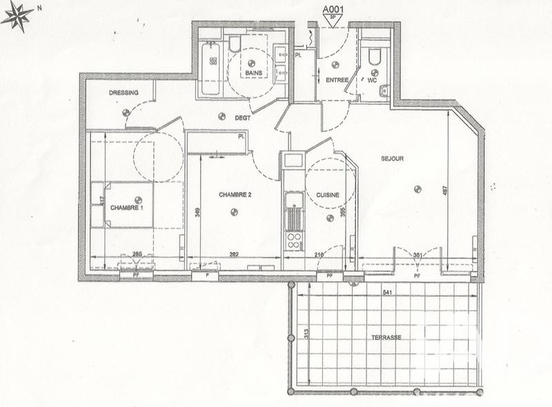 Appartement - 70 m² - 3 pièces