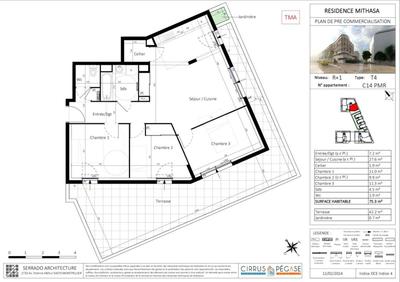 Appartement - 72 m² - 4 pièces