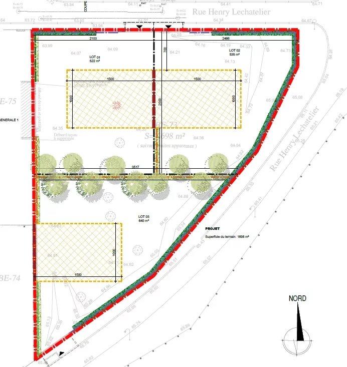 Terrain constructible - 640 m²