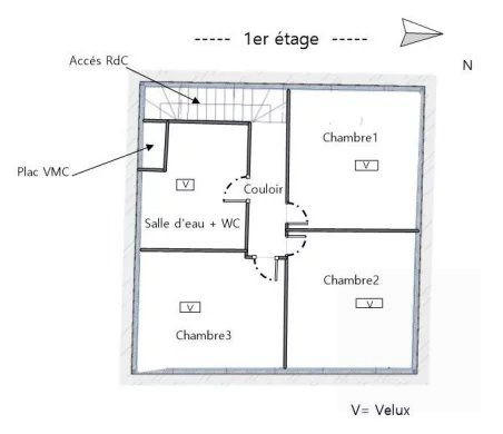 Maison - 73 m² - 4 pièces
