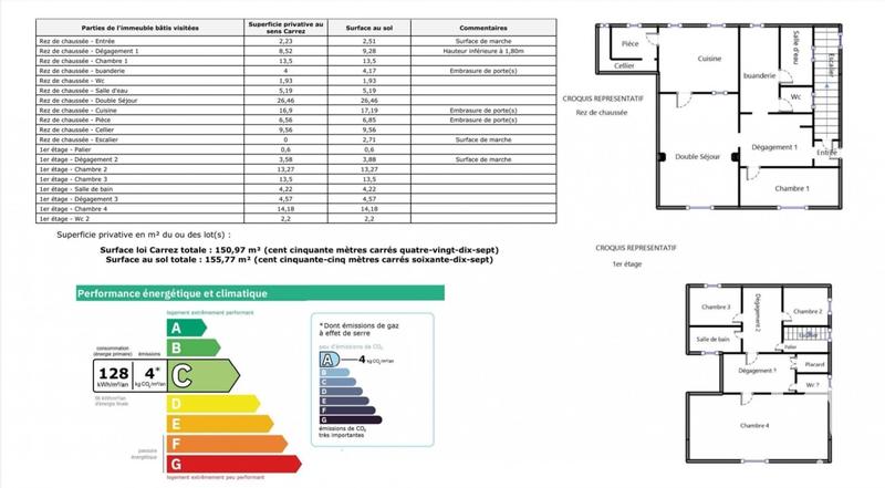 Maison de ville - 150 m² - 5 pièces