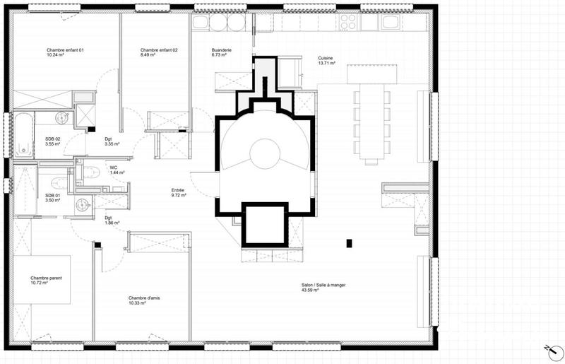 Appartement - 211 m² - 6 pièces