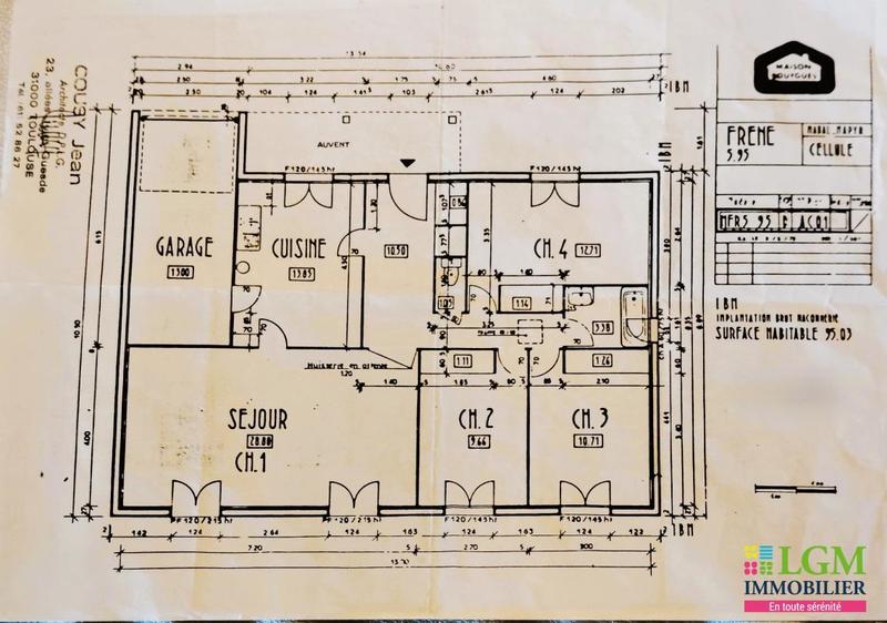 Maison - 96 m² - 4 pièces