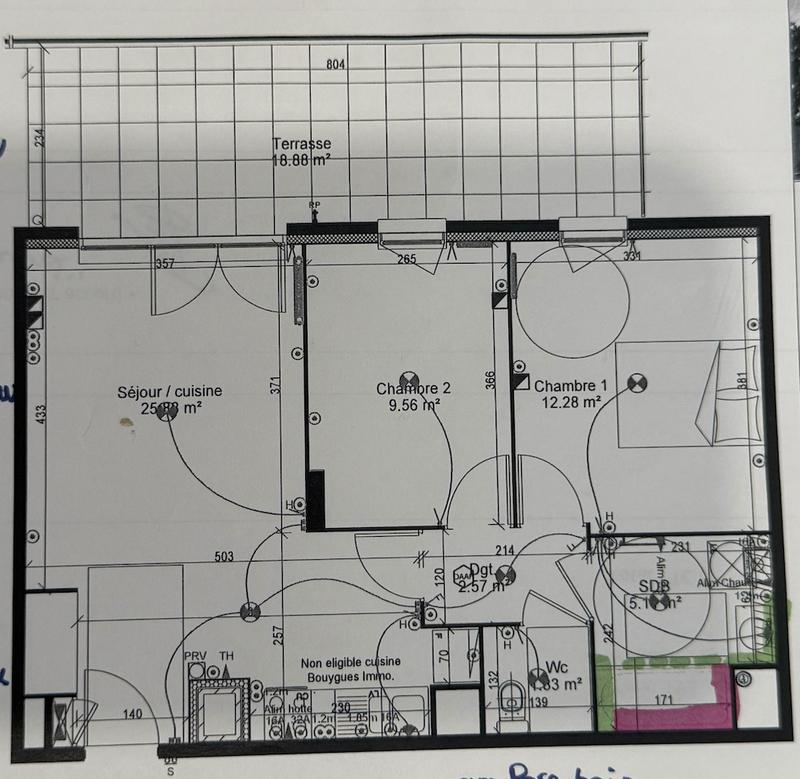 Appartement - 57 m² - 3 pièces