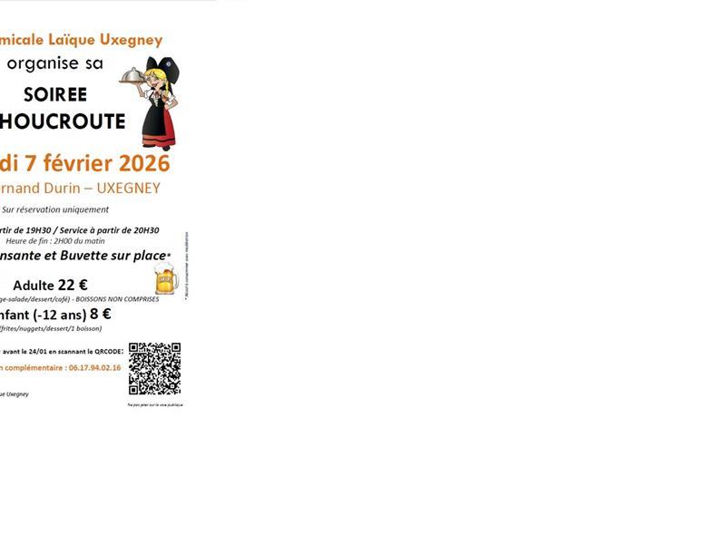 Soirée dansante choucroute