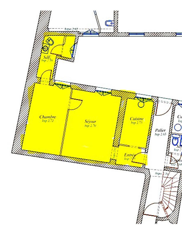 Appartement - 35 m² - 2 pièces