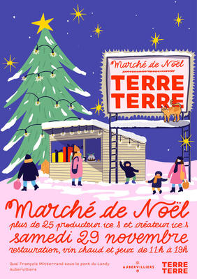 Marché de noël de terre terre
