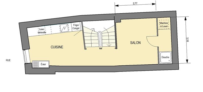 Maison traditionnelle - 75 m² - 4 pièces