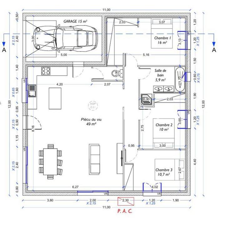 Villa - 100 m² - 4 pièces