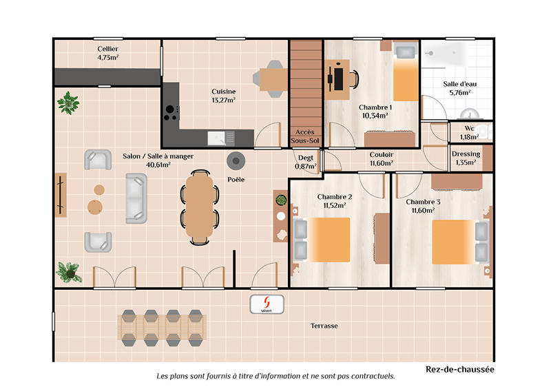 Maison - 106 m² - 5 pièces