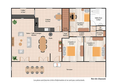 Maison - 106 m² - 5 pièces