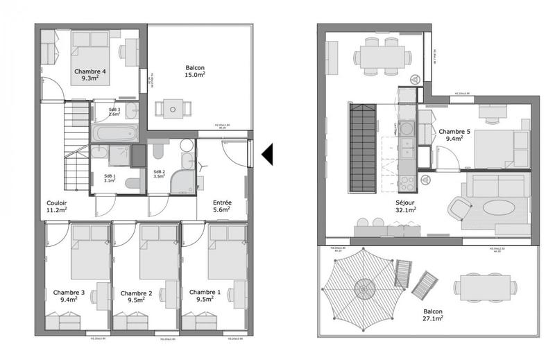 Appartement - 107 m²