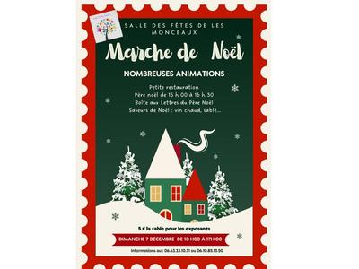 Marché de noël - les Monceaux