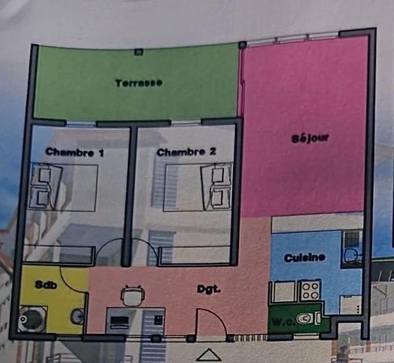 Appartement - 76 m² - 3 pièces