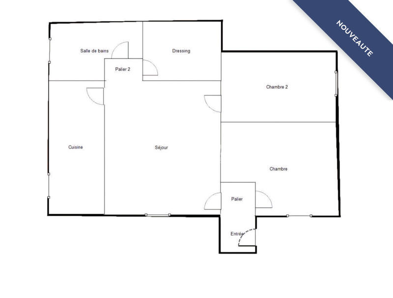 Appartement - 57 m² - 3 pièces