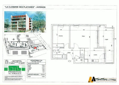 Appartement - 47 m² - 2 pièces