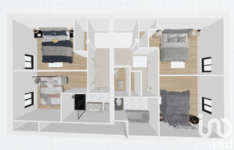 Duplex - 53 m² - 3 pièces