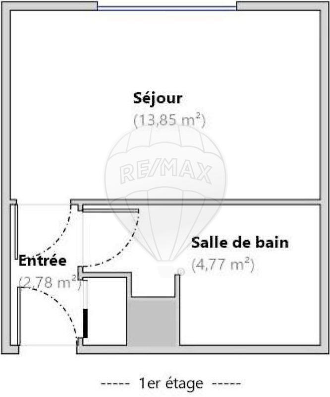 Studio - 21 m² - 1 pièce