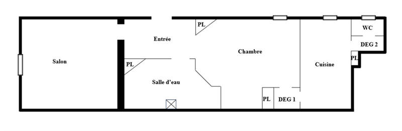 Appartement - 58 m² - 2 pièces