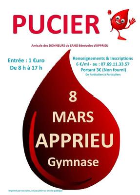 Pucier de l'amicale du don du sang d'apprieu