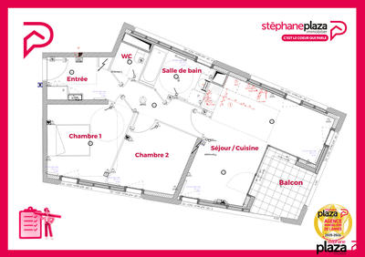 Appartement - 59 m² - 3 pièces