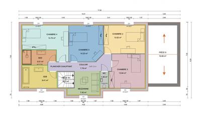 Maison - 185 m² - 1 pièce