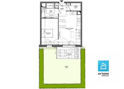 Appartement - 61 m² - 3 pièces